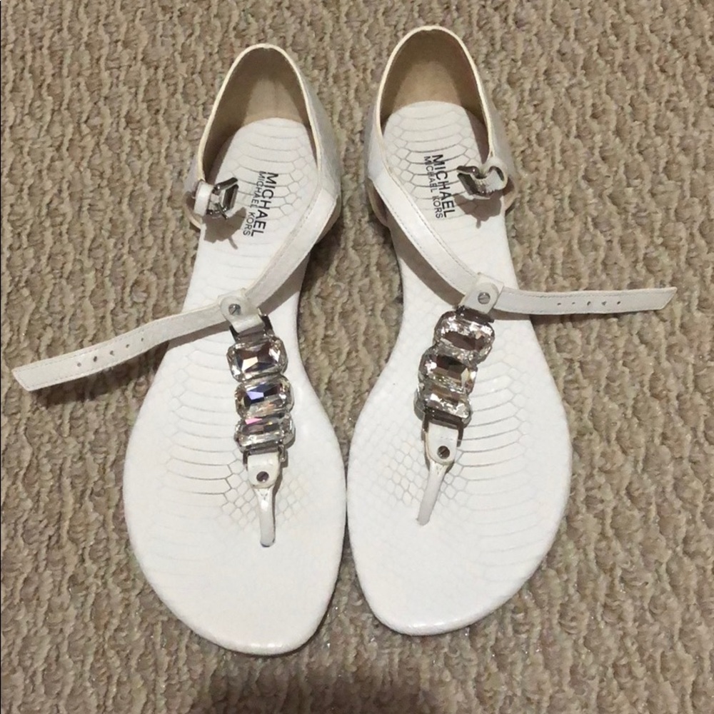 White Michael kors sandal